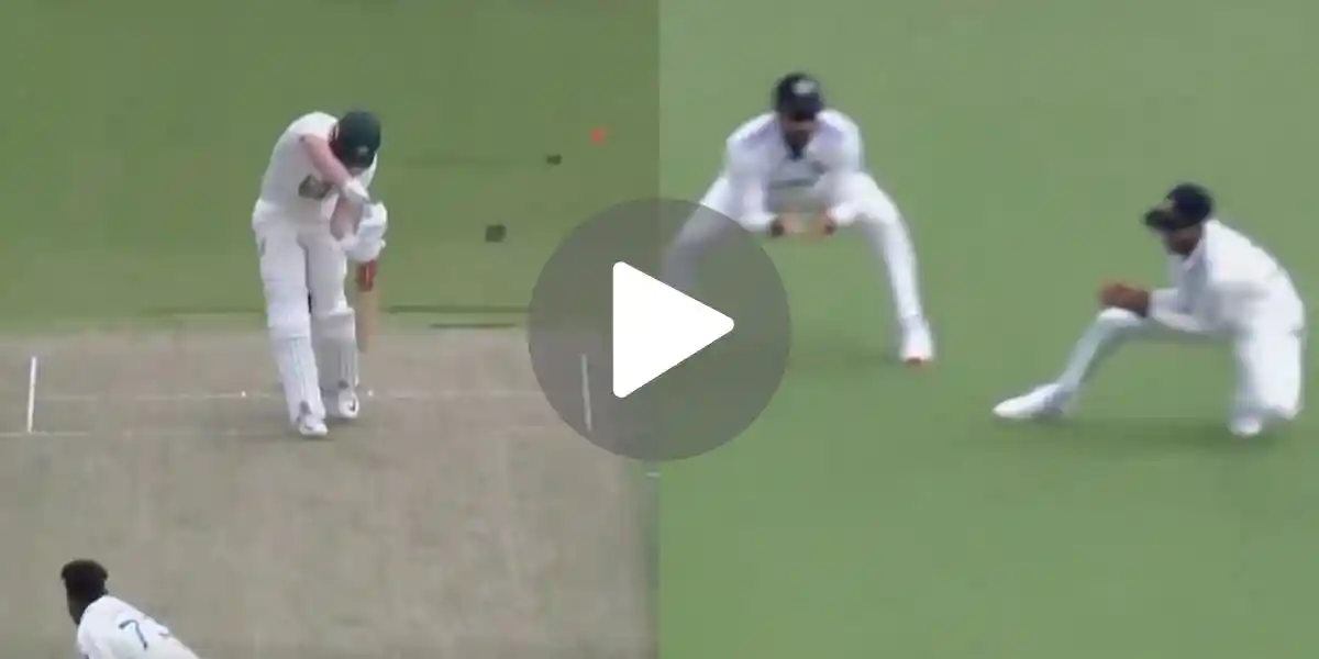 [Watch] Siraj Draws First Blood For India As Padikkal's Sharp Catch Sends Renshaw Packing